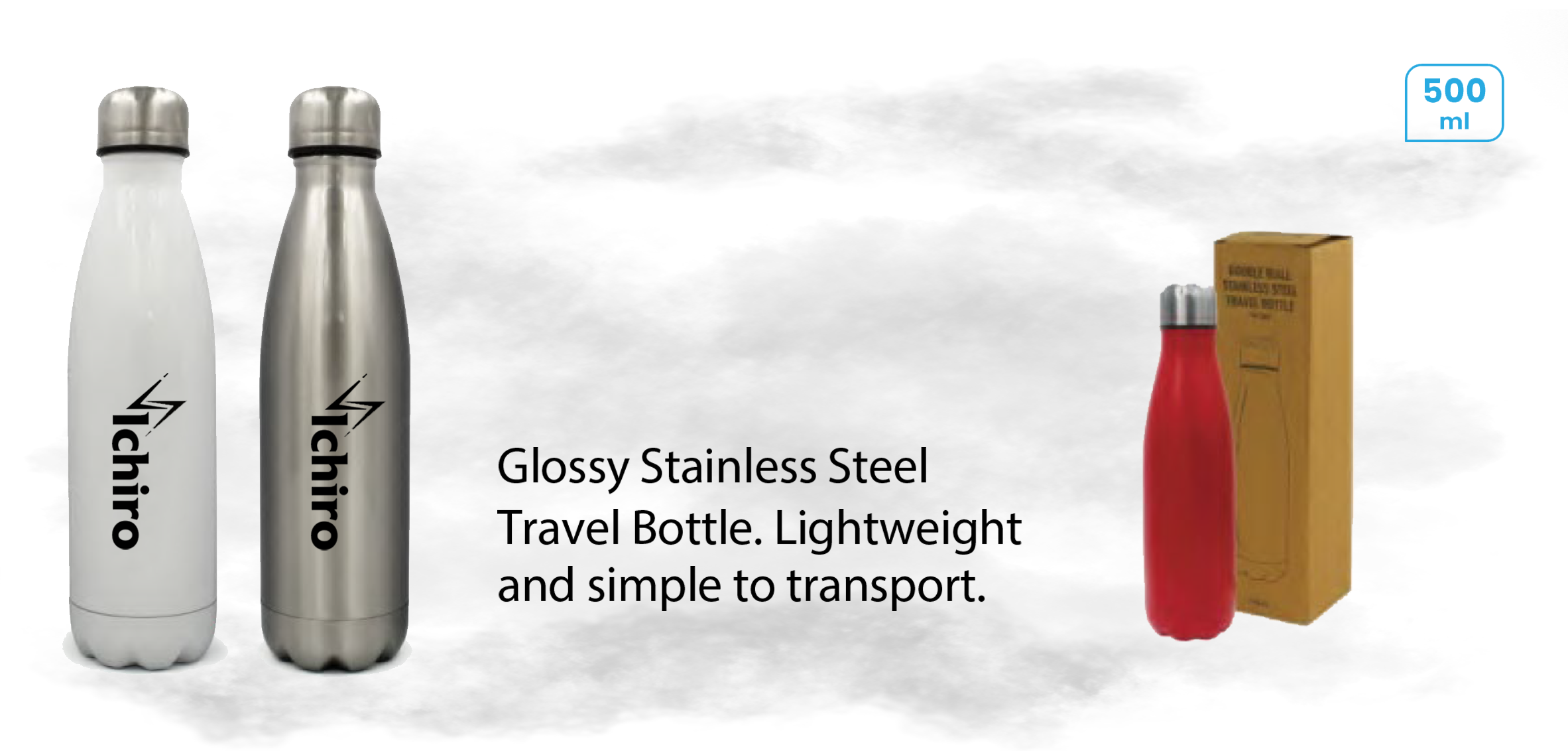 GLOSSY STAINLESS STEEL BOTTLE