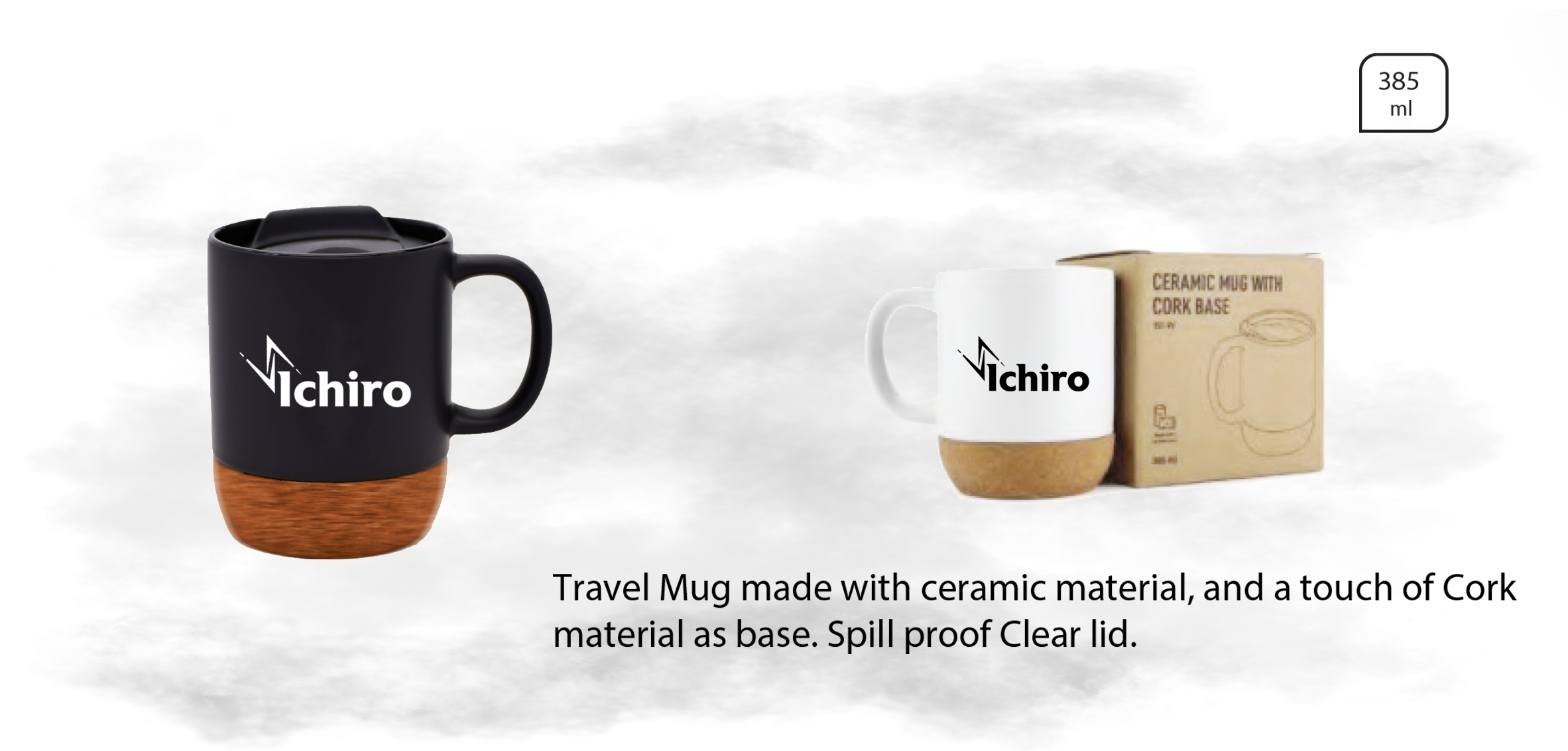 TRAVEL MUG MADE WITH CERAMIC MATERIAL