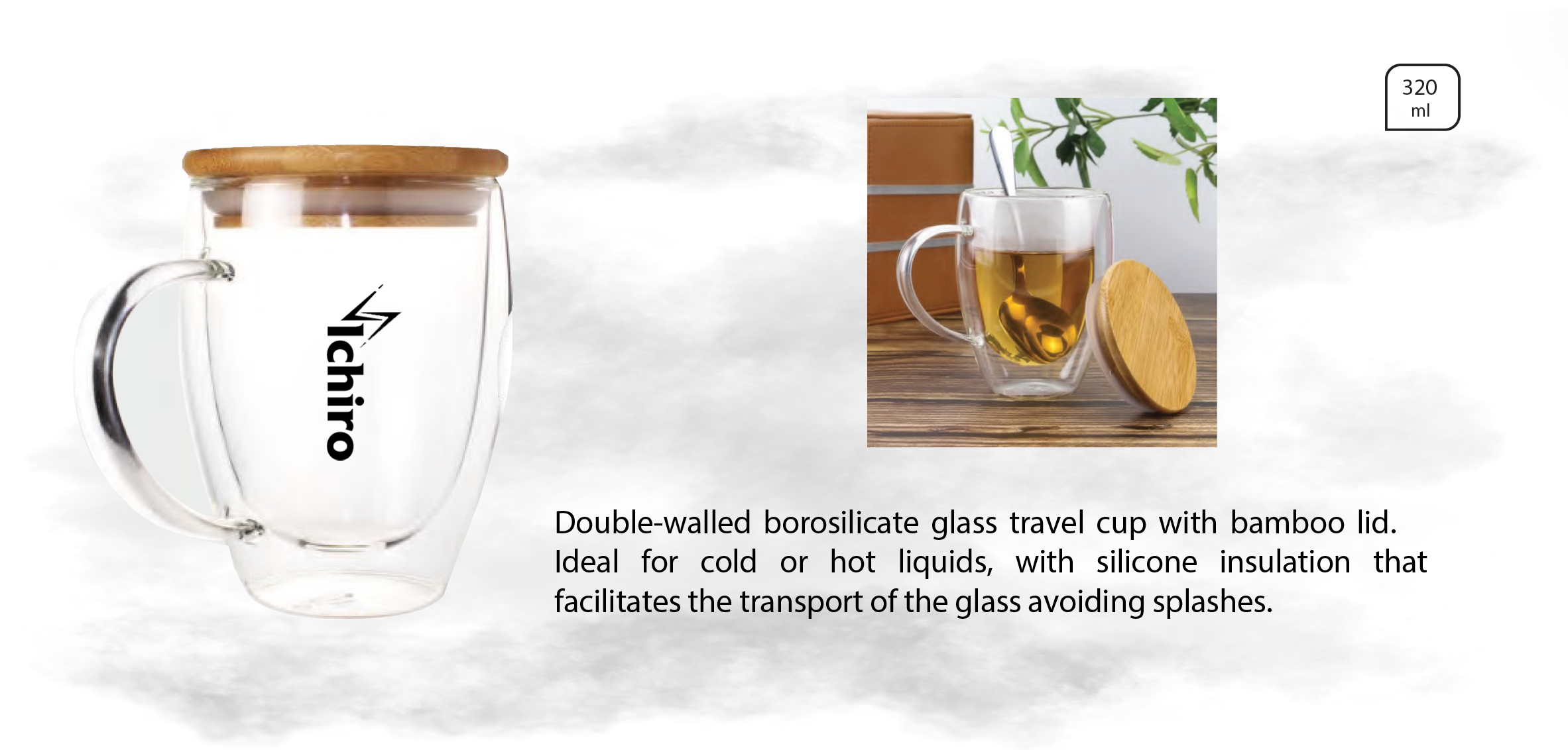 CLEAR MUGS  DOUBLE WALLED